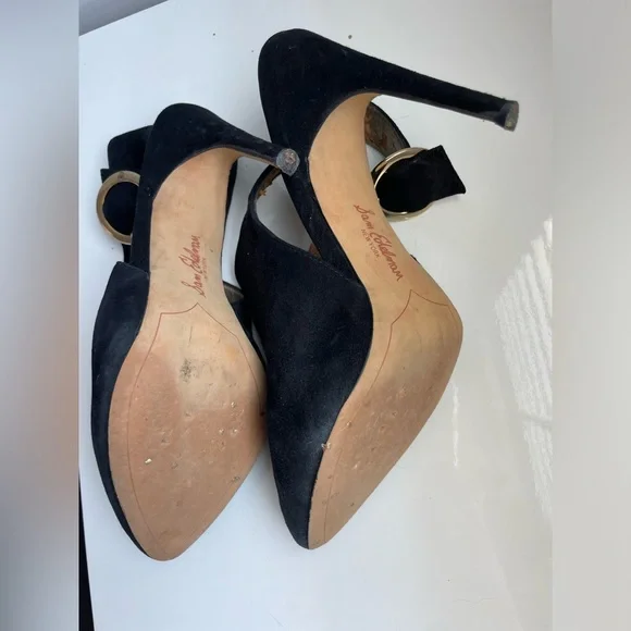 ๐(2 for $15)๐ Sam Edelman Black Suede Heels (Please Read Description) - Picture 9 of 13